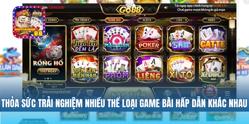 Nhiều thể loại game cực kỳ hấp dẫn